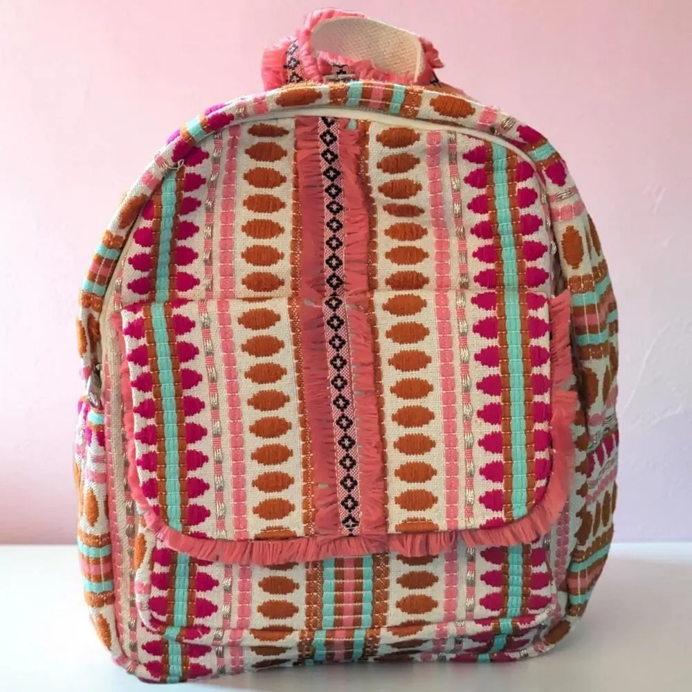 Bohemian Cotton Mini Backpack JANE MARIE 13